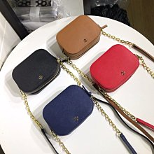 TORY BURCH 新款McGraw荔枝紋縫線設計水桶包手提斜背兩用包 酒紅色 歷史價格詳細信息