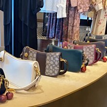 新款女包swinger提花織物拼色腋下麻將包經典印花單肩法棍包 coach包大牌同款妖精 歷史價格詳細信息