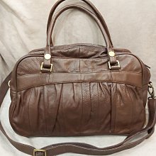 【七彩魚】DIANA JANES  粉桃紅色真皮手提包  上下兩層 雙提帶側背 長背帶  展示品  無使用 歷史價格詳細信息