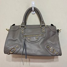 「 二手包 」 真皮手提斜背包（紫色）L 歷史價格詳細信息