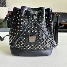 卯釘 近全新 二手 托特包 肩背包 無背帶 卯釘還有備份 neverfull 大包 旅行袋 黑 銀 (mcm參考） 歷史價格詳細信息