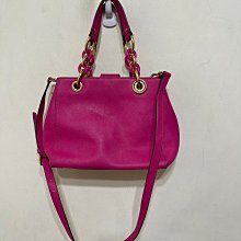 「 二手包 」 真皮手提斜背包（紫色）L 歷史價格詳細信息