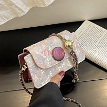 【優選】法式小眾輕奢2024新款潮繡線鏈條女包高級感迷你小包包單肩斜挎包 歷史價格詳細信息