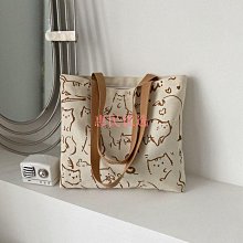 新款大容量帆布包包女休閒手提袋斜背包百搭單肩學生上課托特通勤 歷史價格詳細信息