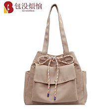 高密度帆布包女 高品質日系帆布包包女 大容量新款小眾設計斜背包 上課學生通勤托特包 歷史價格詳細信息