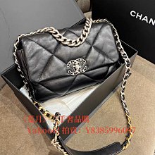 CHANEL 19 香奈兒小款藍色牛仔丹寧單寧大菱格紋金銀鍊肩背包斜背包手提包 AS1160 皮穿鍊 歷史價格詳細信息