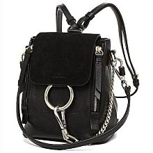 二手 Chloe 經典 小款 FAYE Backpack 牛皮雙肩包 後背包 手提包 水藍色 歷史價格詳細信息