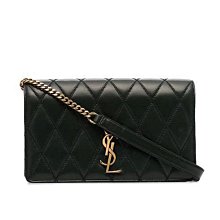 二手 Saint Laurent Monogram Collège 中款學院 黑色YSL 肩揹兩用包 歷史價格詳細信息