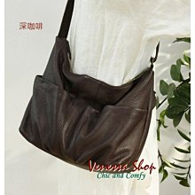 VENESSA~ 休閒通勤實用真皮大包 INS 新款 高質感軟牛皮手工方包 大容量托特包 單肩包 腋下包 手提包 側背包 3色 (L1684)YT 歷史價格詳細信息