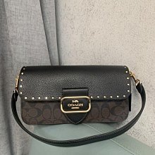 COACH CE560 Morgan 經典印花皮革拼接翻蓋兩用包.駝/棕 歷史價格詳細信息
