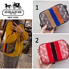 代購COACH 79241 新款女士相機包 馬車印花圖案條紋撞色單肩斜挎包 附購證 價格比較,價格查詢,歷史價格詳細信息