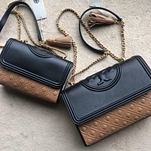 代購Tory burch TB 新款女士Perry系列托特包 TMonogram帆布拼牛皮包邊單肩包 附購 歷史價格詳細信息