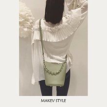 小包包女韓版新款簡約水桶包女包時尚小香風菱格單肩斜揹包 鏈條單肩斜揹包 女士包袋 PU斜揹包 斜跨水桶包-陽光優選 歷史價格詳細信息