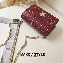 小星星鏈條小方包包女2018新款韓版夏天時尚百搭小包包單肩斜挎包 歷史價格詳細信息