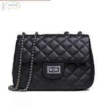 質感潮流女包 時尚百搭鏈條斜背包 韓版菱格女士包包斜背包 氣質通勤側背包-予你優選 歷史價格詳細信息