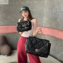 歐陽娜娜同款小香風19bag菱格鏈條包羊皮繡線斜挎斜背包大容量經典菱格包手提包-陽光優選 歷史價格詳細信息