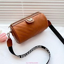 2022春夏天新款女士寬肩帶圓筒包印花百搭ins單肩包圓柱形小桶包 歷史價格詳細信息