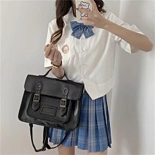 日系郵差書包女韓版原宿ins校園高中初中學生後揹包格子少女揹包-麥德好服裝包包 歷史價格詳細信息