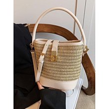 小眾設計手工編織包包2024新款時尚網紅單肩包女大容量托特草編包【心願便利店】 歷史價格詳細信息