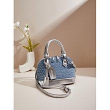 韓版2024新款手提銀色亮片包百搭時尚小託特包時髦鏈條斜挎包女 歷史價格詳細信息