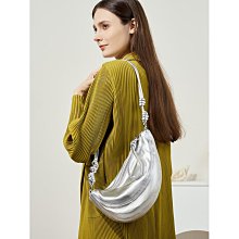 頭層羊皮迷你牛角包可頌零錢包掛繩餃子包小眾韓國真皮斜挎小包包 歷史價格詳細信息