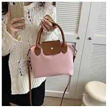 女生素色斜背包 可手提 大容量便攜斜背包 通勤耐用帆布包 出行便攜小方包 日常百搭學生上課女包包-陽光優選 歷史價格詳細信息