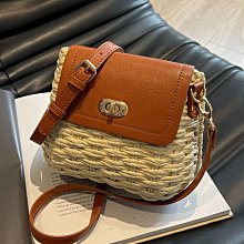 包包 編織包 韓國編織包 夏日必備編織包 時尚草編包單肩包水桶包手提包 大容量編織托特包肩背包 歷史價格詳細信息