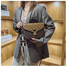 老花歐美十字紋斜挎包 優雅大容量女士斜背包 洋氣時尚多口袋女包包 潮流韓版女生單肩包 百搭女士側背包 歷史價格詳細信息