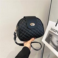 斜挎包女小包新款洋氣手機包韓版休閑百搭復古單肩菱格繡線小圓包【沃匠家居工具】 歷史價格詳細信息