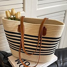 海邊編織草編包包女大容量2023新款夏天百搭單肩手提菜籃子沙灘包 歷史價格詳細信息