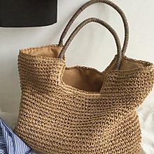大容量草編包法式小眾編織包夏海邊度假沙灘包手提單肩托特包 歷史價格詳細信息