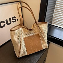 現貨 針織包 草包編織包2024新款夏季海邊度假沙灘草編包女大容量單肩托特包潮 價格比較,價格查詢,歷史價格詳細信息