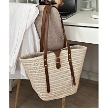 現貨 針織包 大容量草編包女2023新款潮夏季百搭編織單肩托特包海邊度假沙灘包 歷史價格詳細信息