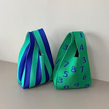 現貨 針織包 小白兔幾 針織毛線包泰國編織彩虹包彩色條紋單肩斜挎包肩帶布包 歷史價格詳細信息