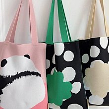 現貨 針織包 成都爺爺同款可愛大熊貓卡通動物針織包手提手拎包端午節伴手禮包 歷史價格詳細信息