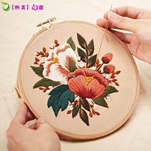 diy縫紉刺繡 diy刺繡  手工刺繡  刺繡diy手工自繡初學者材料包八角框制作十字繡小件屏風繡花擺件 歷史價格詳細信息