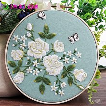 蘇繡刺繡手工diy套件自繡材料包初學古風自繡入門針跡蘭花 歷史價格詳細信息