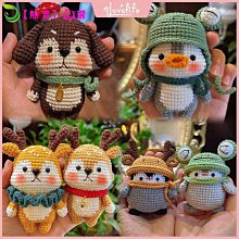 毛線材料包diy手工钩针鉤織爆米花妹妹玩偶穿搭擺飾diy材料包客制化毛线编织娃娃擺件自編diy情侶閨蜜禮物【亞德機械五金家居】 歷史價格詳細信息