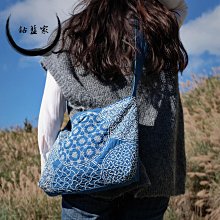 【鈷藍家】純手工拼布斜背包復古刺繡拼貼紋飾布包包小眾設計感水洗棉麻休閒單肩包 歷史價格詳細信息