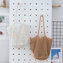 棉線編織斜跨桶包 手提 肩背包 海灘包 斜挎包沙灘包 單肩包 藤編織水桶包 水桶包   文青 韓國 流行 歷史價格詳細信息