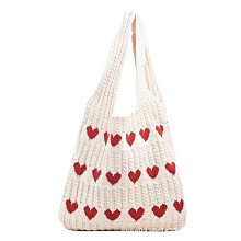 跨境針織包夏季百搭大容量購物袋撞色簡約時尚編織包包女包單肩包 歷史價格詳細信息