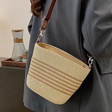 條紋單肩草編包編織包夏季新款大容量休閒百搭女海邊沙灘藤編織包 歷史價格詳細信息