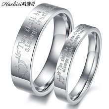 316L鈦鋼戒指 男性中性指環 純黑水鑽戒指 韓版 客製化刻字 單只價【BKS574】哈飾奇 歷史價格詳細信息