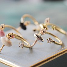 【Les Nereides】迷你芭蕾-白色圈型耳環 歷史價格詳細信息