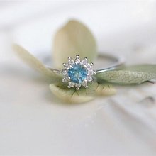 藍托帕石 托帕石 戒指 鑽石刻面 天然 ❤水晶玉石特賣#B473 歷史價格詳細信息