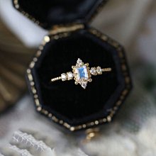 S925純銀月光石戒指女is不掉色小眾設素圈簡約生日禮物送女友~玲瓏心飾 歷史價格詳細信息