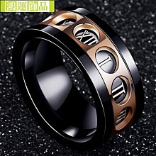 戒指 潮男指環 可轉動 食指戒 鈦鋼 防水不掉色 裝飾品 百搭潮流戒指-哈囉好物 歷史價格詳細信息