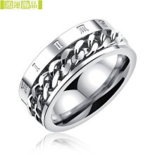 可轉動 鏈條旋轉戒指 抖音同款戒子 轉運指環女 龐克 潮流百搭 男生配件 網紅開啤酒瓶蓋神器戒指男戒子-哈囉好物 歷史價格詳細信息