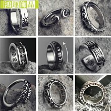 朋克風嘻哈純銀雙聖劍戒指 食指925泰銀指環男女個性飾品潮流-哈囉好物 歷史價格詳細信息