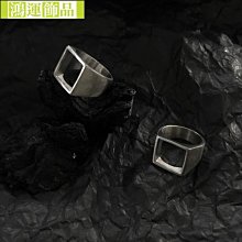 戒指鈦鋼不褪色潮流黑暗系INS純銀色圓光面圈圈簡約情侶戒指男女小眾 歷史價格詳細信息